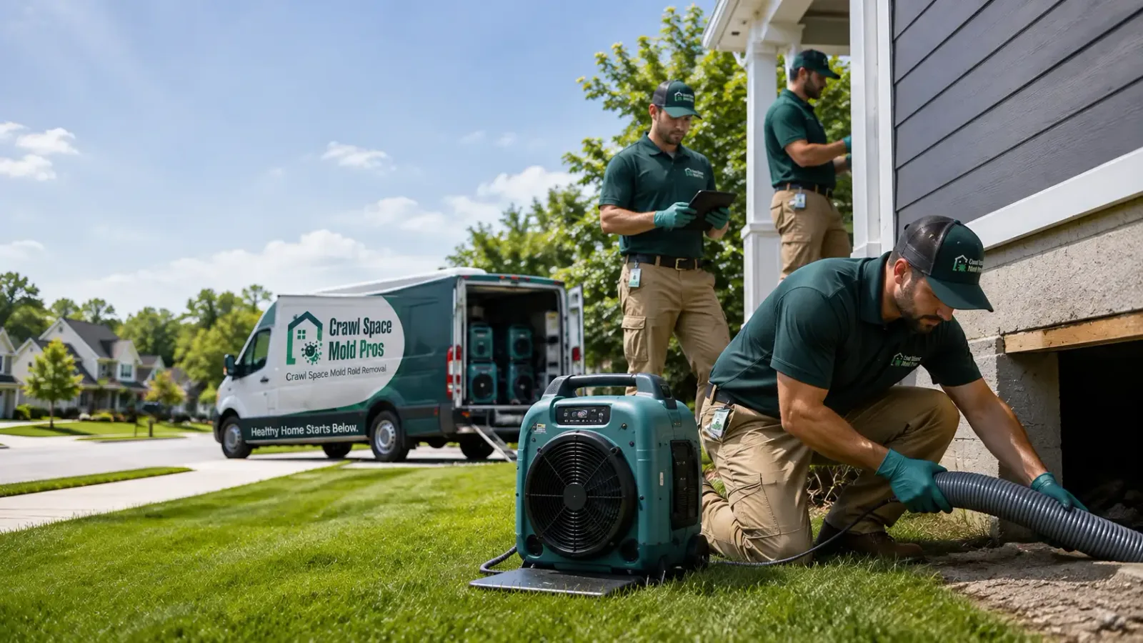 Crawl Space Mold Removal in Carson City, MI
